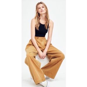 NWT Free People Liberty Wide Leg Pants in Caramel